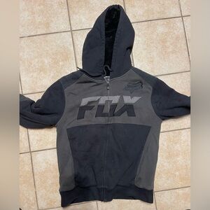 Fox Charcoal and Black Fleece-Lined Jacket